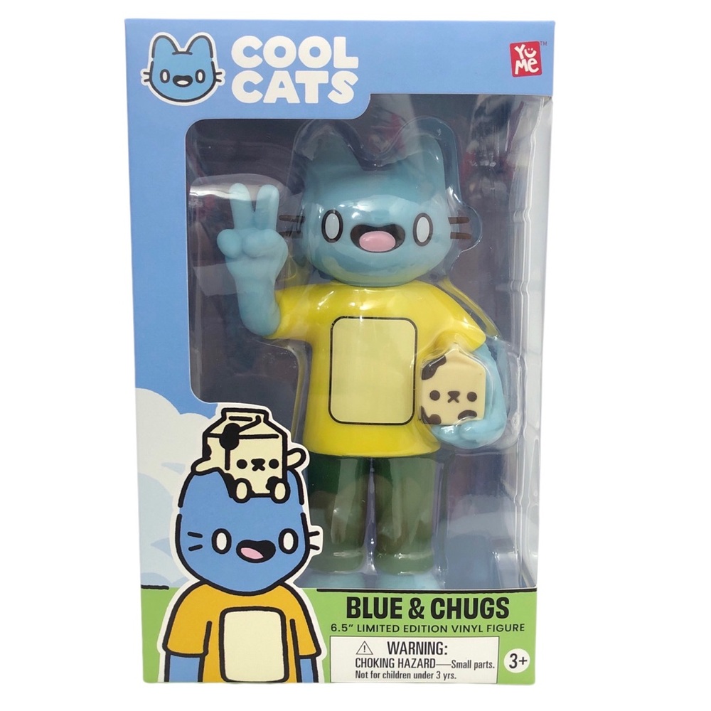 YuMe Cool Cats Blue & Chugs 6.5” Limited Edition Vinyl Figure Doll